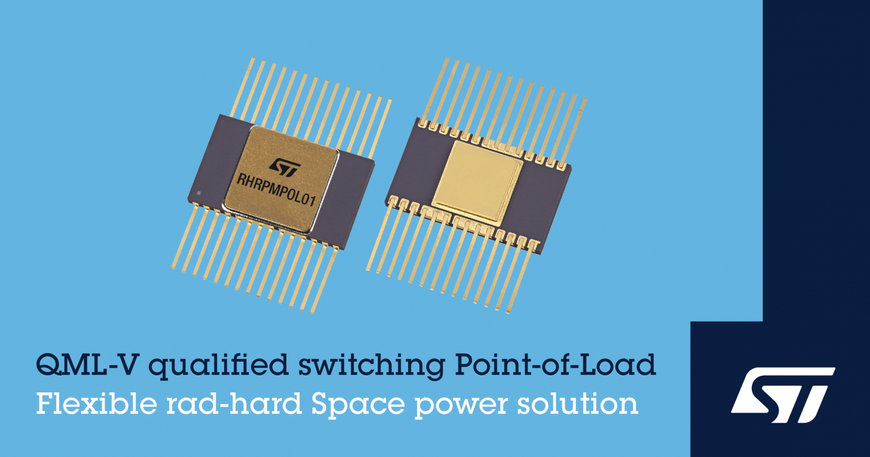 STMicroelectronics Extends Space-Qualified Power Portfolio with Highly Integrated Configurable Point-of-Load Converter